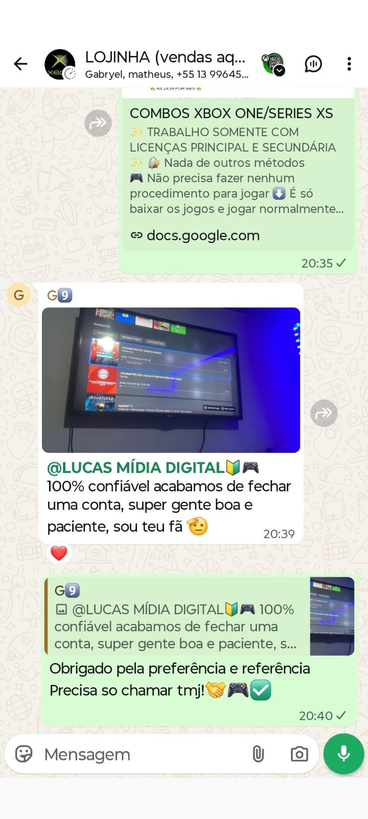 Referencia de venda - Gabryel